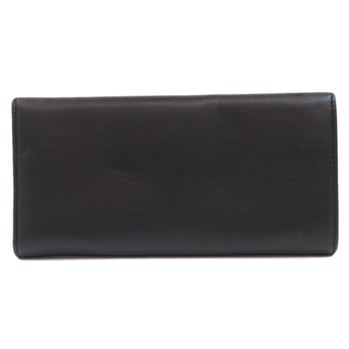 Bvlgari Black Leather Long Wallet (Bi-Fold) (Pre-Owned)