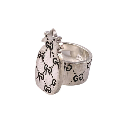 Gucci Silver Silver 925 Band Ring (Pre-Owned)