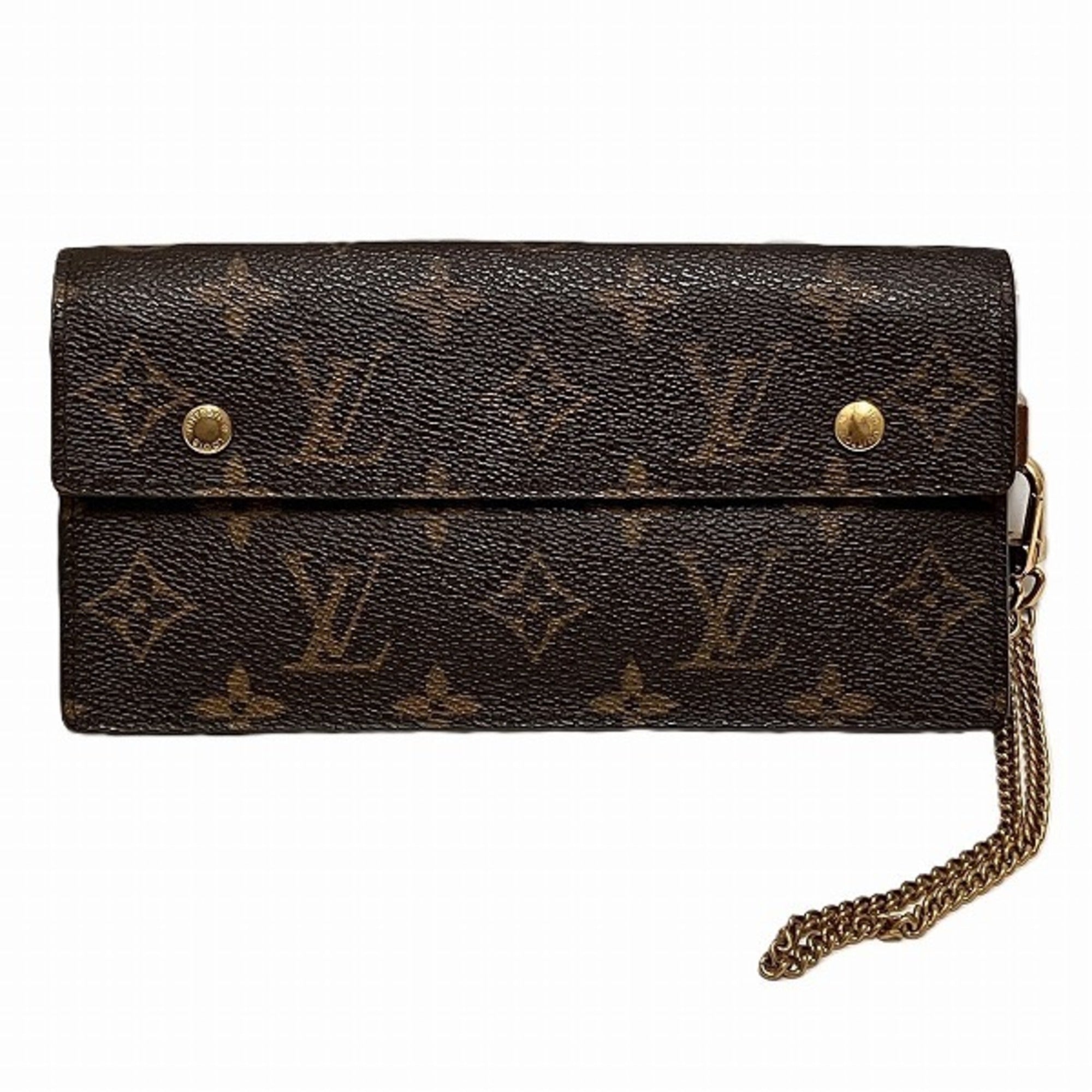 Louis Vuitton Brown Chain/Shoulder Wallet (Pre-Owned)