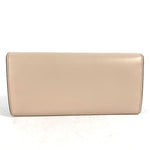 Fendi Beige Leather Long Wallet (Bi-Fold) (Pre-Owned)