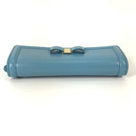 Salvatore Ferragamo Blue Leather Long Wallet (Bi-Fold) (Pre-Owned)