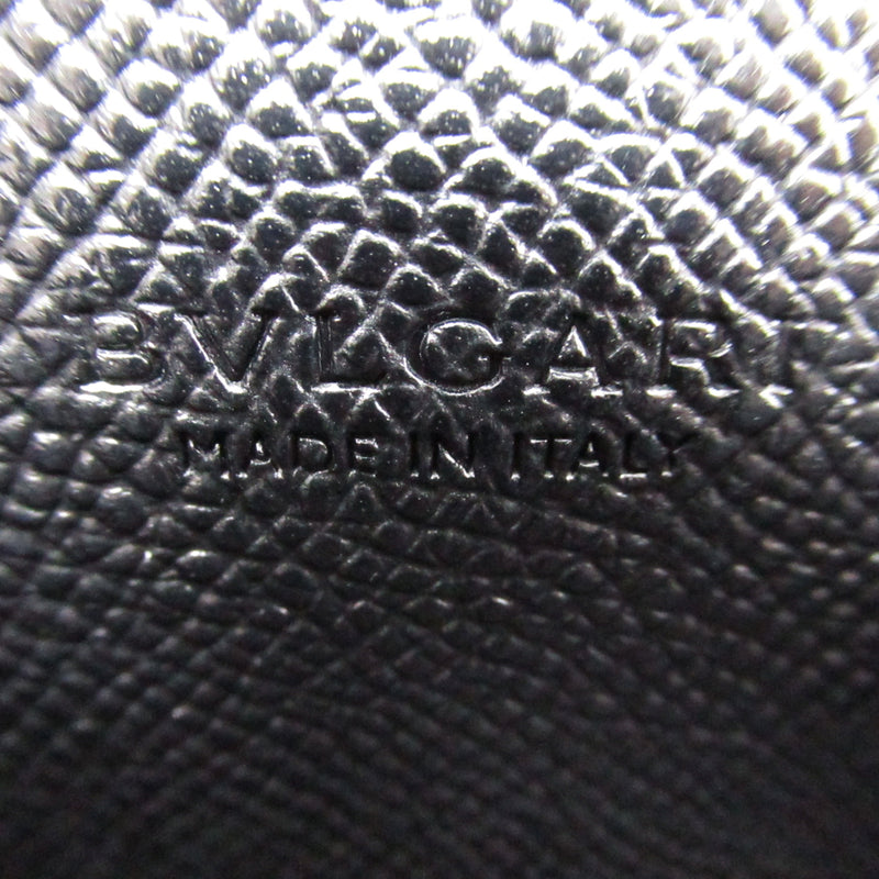 Bvlgari Black Leather Card Wallet