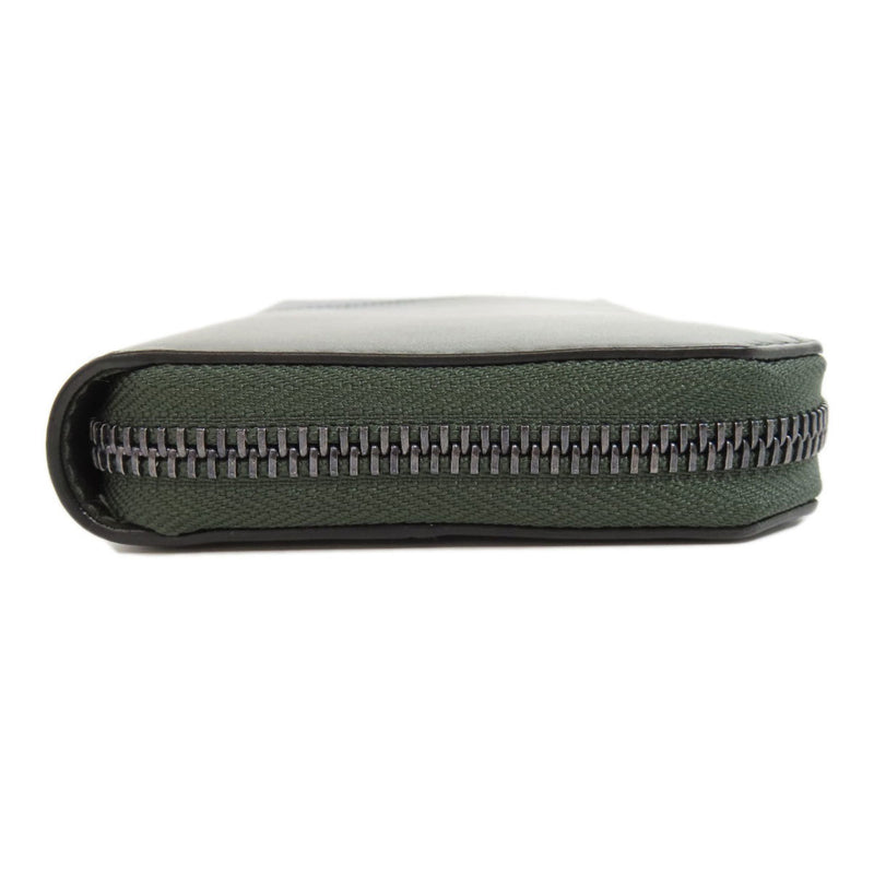 Jimmy Choo Green Navy Leather Coin Purse/Coin Case (Pre-Owned)