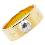 Louis Vuitton Gold Silver Band Ring (Pre-Owned)