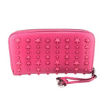 Jimmy Choo Pink Leather Long Wallet (Bi-Fold) (Pre-Owned)