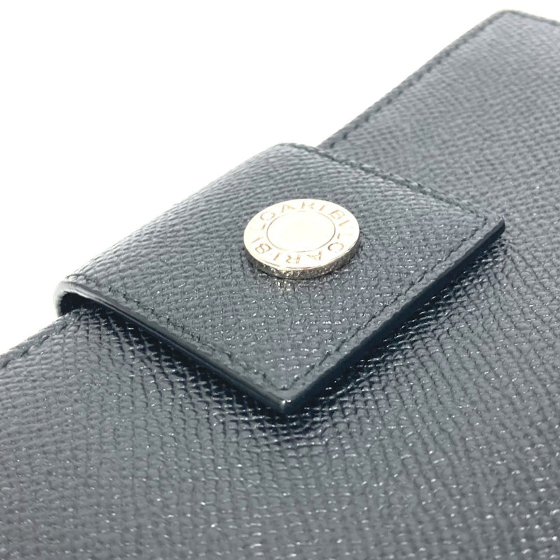 Bvlgari Black Leather Long Wallet (Bi-Fold) (Pre-Owned)