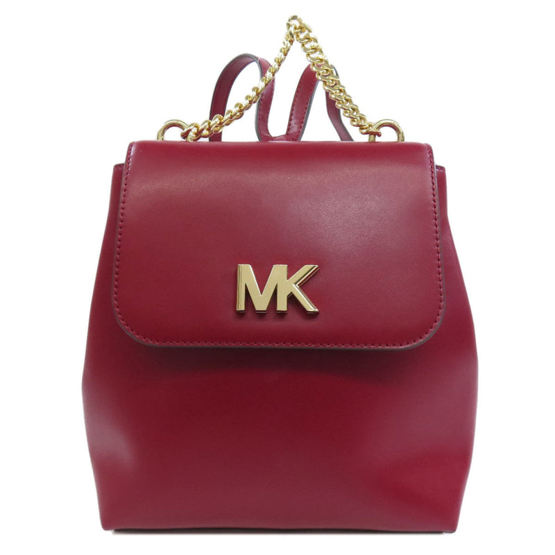 Michael Kors Red Color Leather Backpack (Pre-Owned)