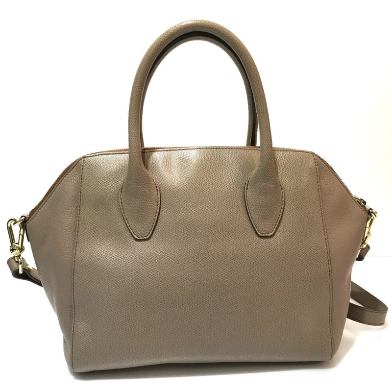 Furla Beige Leather Handbag Shoulder Bag (Pre-Owned)