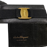 Salvatore Ferragamo Black Leather Wallet (Bi-Fold) (Pre-Owned)