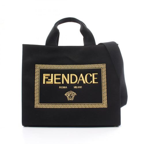 Fendi Black Canvas Tote Bag (Pre-Owned)