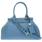 Moynat Blue Leather Handbag (Pre-Owned)