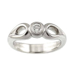 Tiffany Platinum Platinum 950 Band Ring (Pre-Owned)