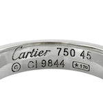 Cartier Love Silver White Gold (18K) Band Ring (Pre-Owned)