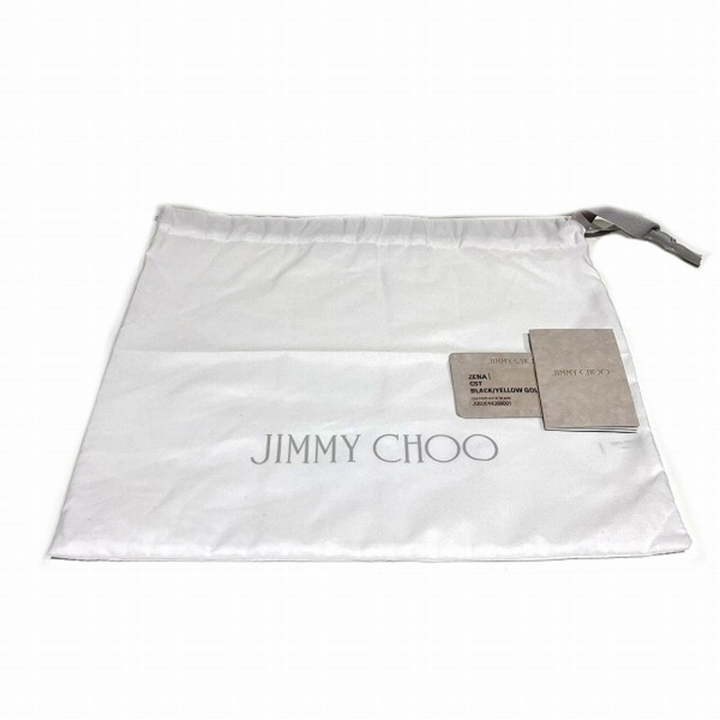 Jimmy Choo Black Leather Clutch Bag (Pre-Owned)