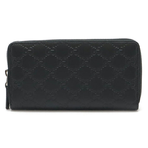 Gucci Black Leather Long Wallet (Bi-Fold) (Pre-Owned)