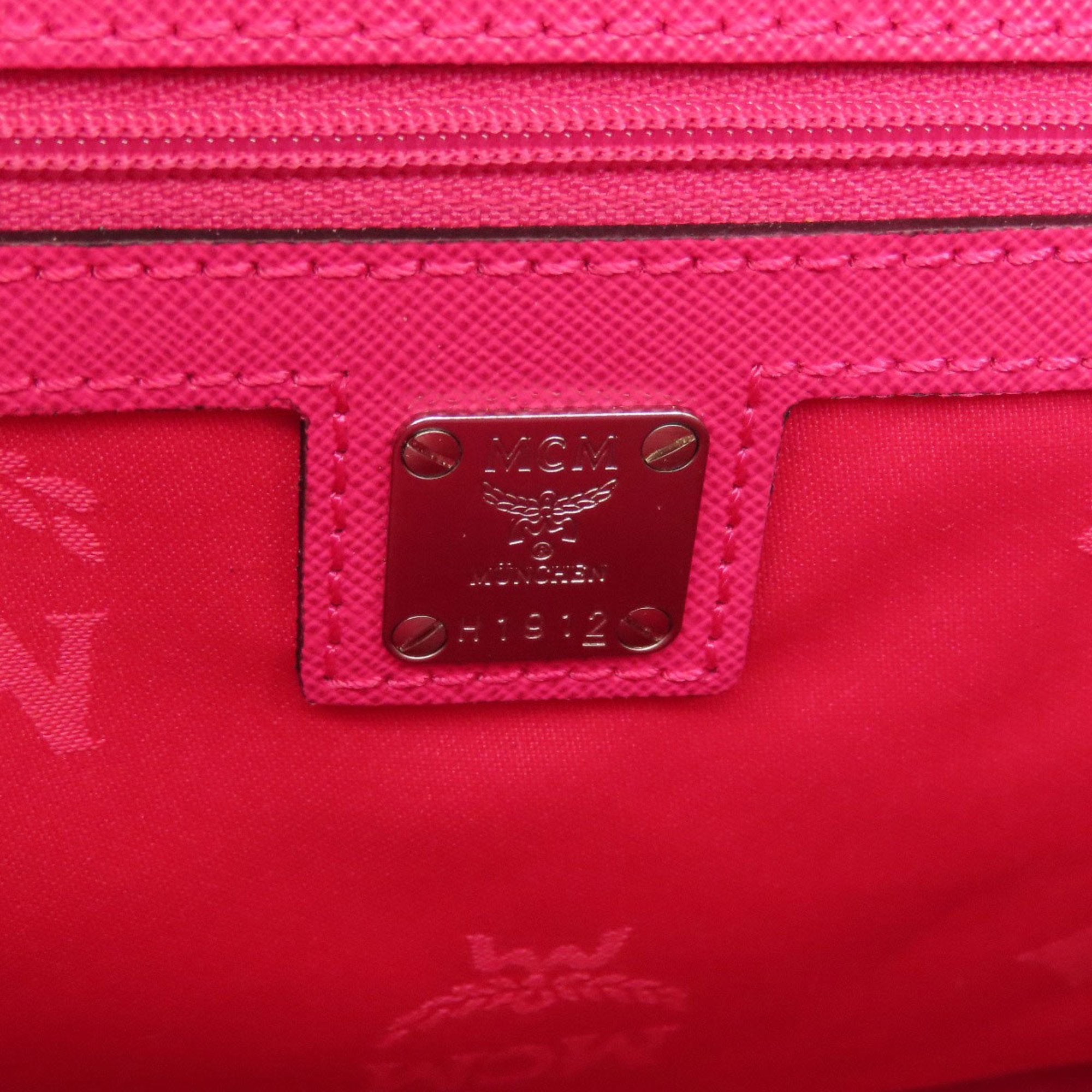 Mcm Pink Leather Tote Bag (Pre-Owned)