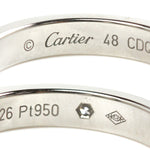 Cartier Platinum Platinum 950 Band Ring (Pre-Owned)