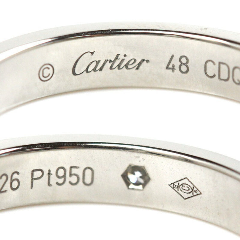 Cartier Platinum Platinum 950 Band Ring (Pre-Owned)