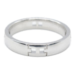 Hermes Silver White Gold (18K) Band Ring (Pre-Owned)