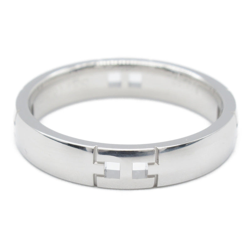 Hermes Silver White Gold (18K) Band Ring (Pre-Owned)