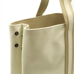 Bottega Veneta Beige White Pvc Shoulder Bag Tote Bag (Pre-Owned)