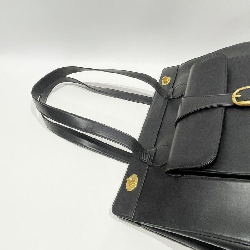 Gucci Black Leather Tote Bag (Pre-Owned)