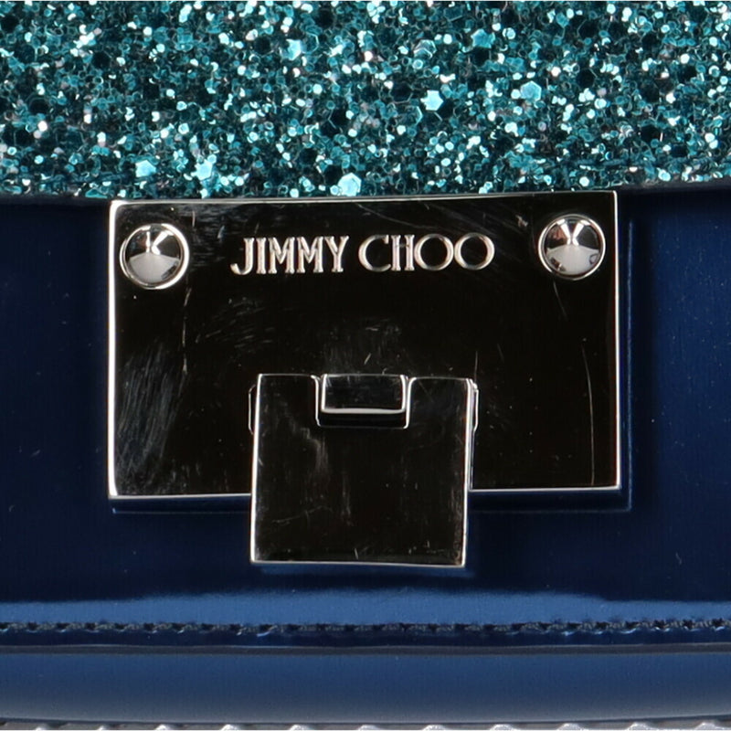 Jimmy Choo Blue Leather Shoulder Bag (Pre-Owned)