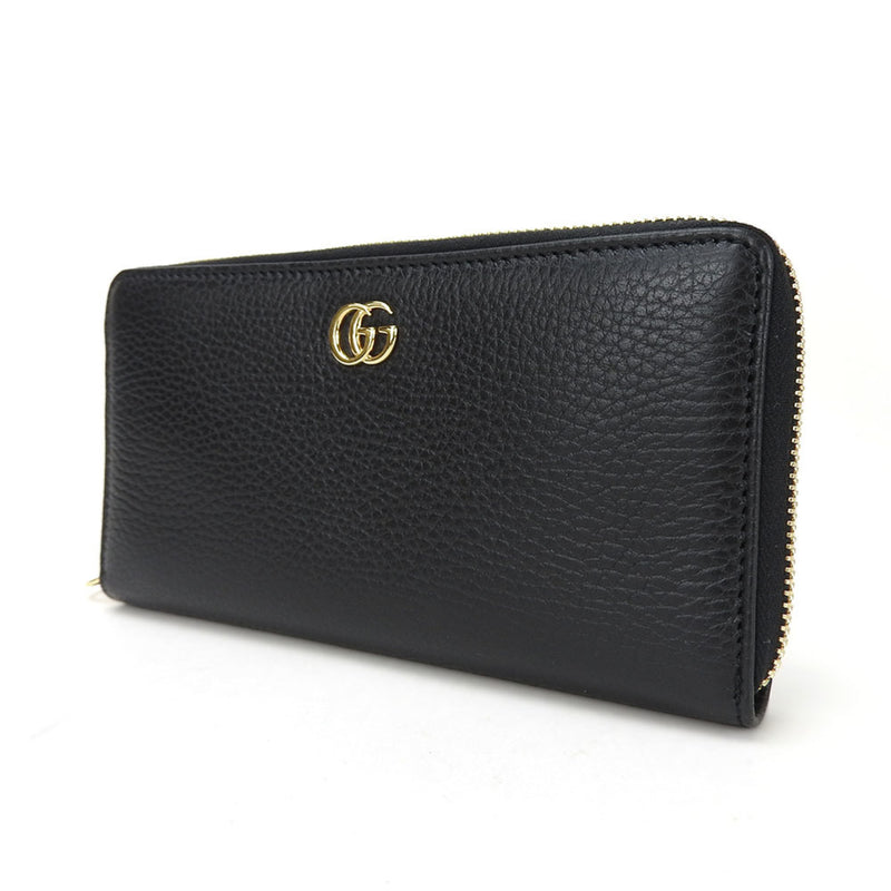 Gucci Black Leather Long Wallet (Bi-Fold) (Pre-Owned)