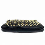 Jimmy Choo Black Leather Clutch Bag (Pre-Owned)