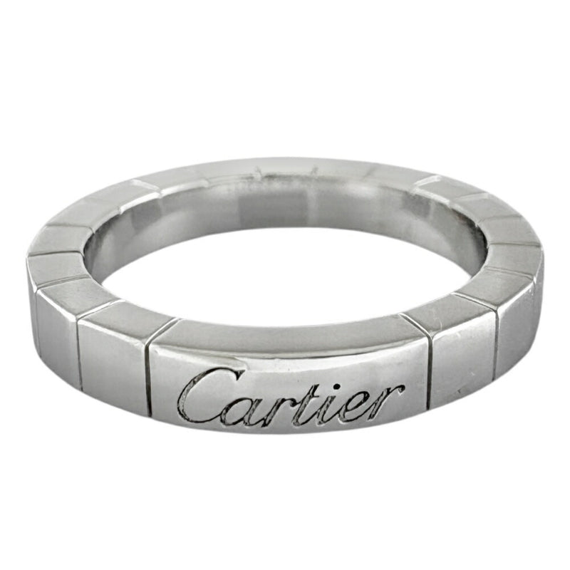 Cartier Lanieres Silver White Gold (18K) Band Ring (Pre-Owned)