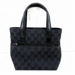 Gucci Black Gg Canvas Handbag (Pre-Owned)