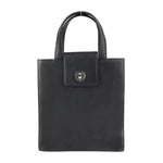 Bvlgari Bvlgari Bvlgari Black Leather Handbag Shoulder Bag Tote Bag (Pre-Owned)