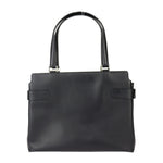 Salvatore Ferragamo Black Leather Handbag Shoulder Bag Tote Bag (Pre-Owned)