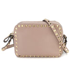 Valentino Garavani Beige Leather Shoulder Bag (Pre-Owned)