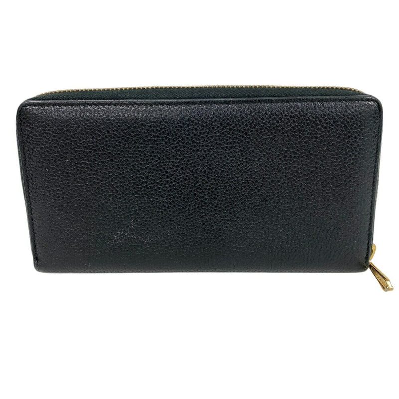 Gucci Black Leather Long Wallet (Bi-Fold) (Pre-Owned)