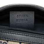 Gucci Navy Canvas Leather Fanny Pack (Pre-Owned)