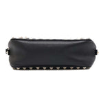 Valentino Garavani Black Leather Shoulder Bag (Pre-Owned)