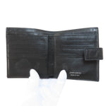 Jimmy Choo Black Leather Wallet (Bi-Fold) (Pre-Owned)