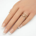 Cartier Clear Pink Gold Pink Gold (18K) Band Ring (Pre-Owned)