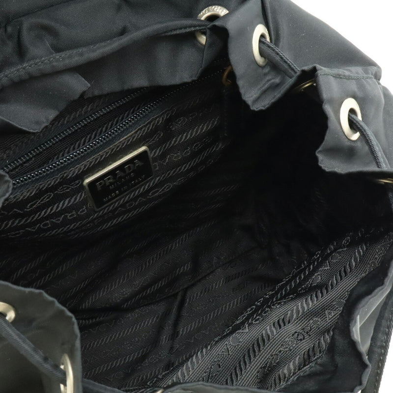 Prada Black Nero Nylon Leather Backpack (Pre-Owned)