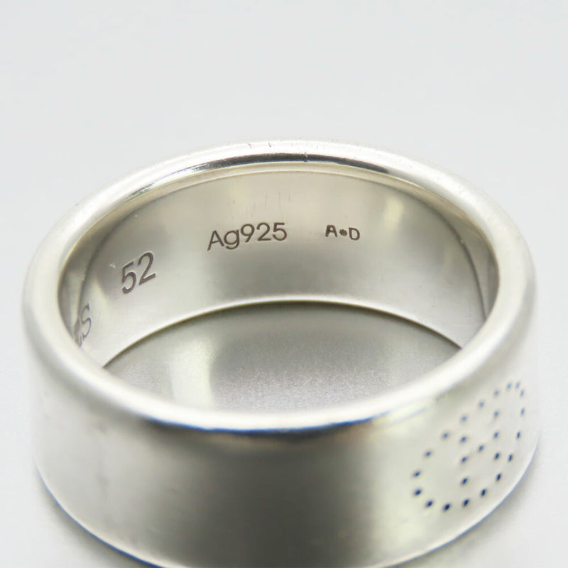 Hermes Silver Silver 925 Band Ring (Pre-Owned)