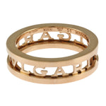 Bvlgari Gold Pink Gold Pink Gold (18K) Band Ring (Pre-Owned)