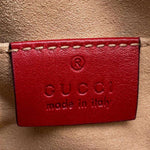 Gucci Gg Marmont Red Color Leather Fanny Pack (Pre-Owned)