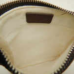 Bvlgari Beige Brown Canvas Leather Pochette Shoulder Bag (Pre-Owned)