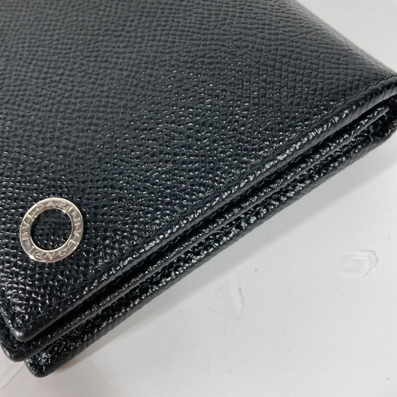 Bvlgari Black Leather Long Wallet (Bi-Fold) (Pre-Owned)