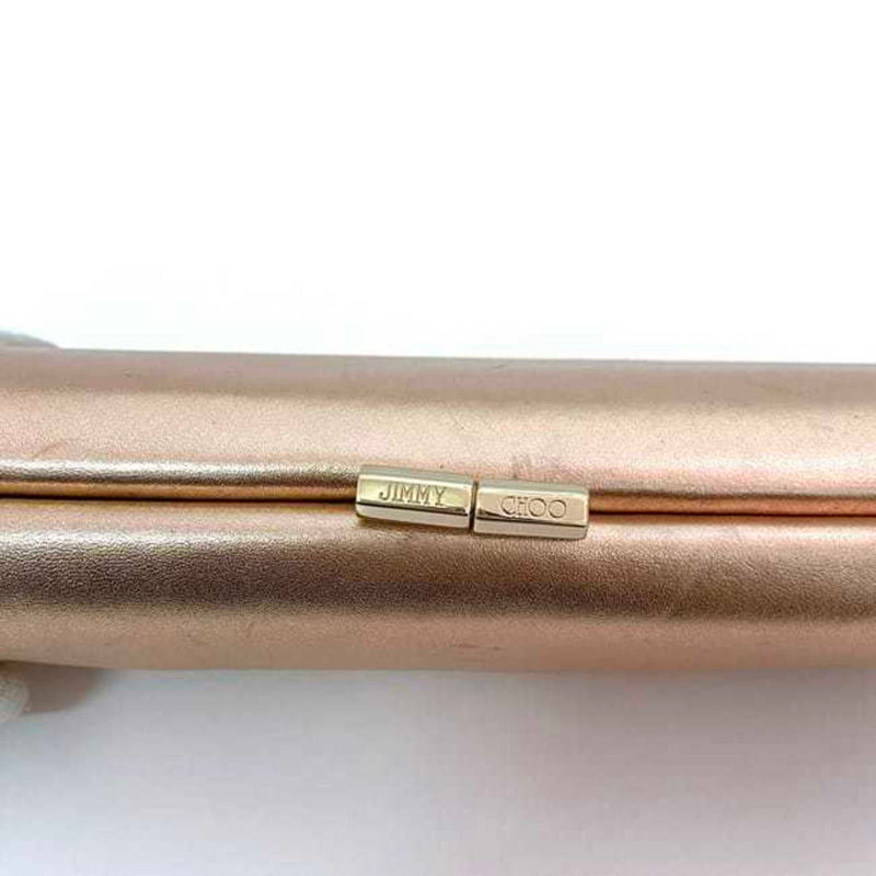 Jimmy Choo Pink Leather Clutch Bag (Pre-Owned)