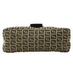 Fendi Brown Khaki Canvas Shoulder Bag (Pre-Owned)