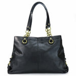 Coach Black Leather Tote Bag (Pre-Owned)