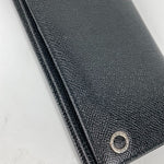 Bvlgari Black Leather Long Wallet (Bi-Fold) (Pre-Owned)