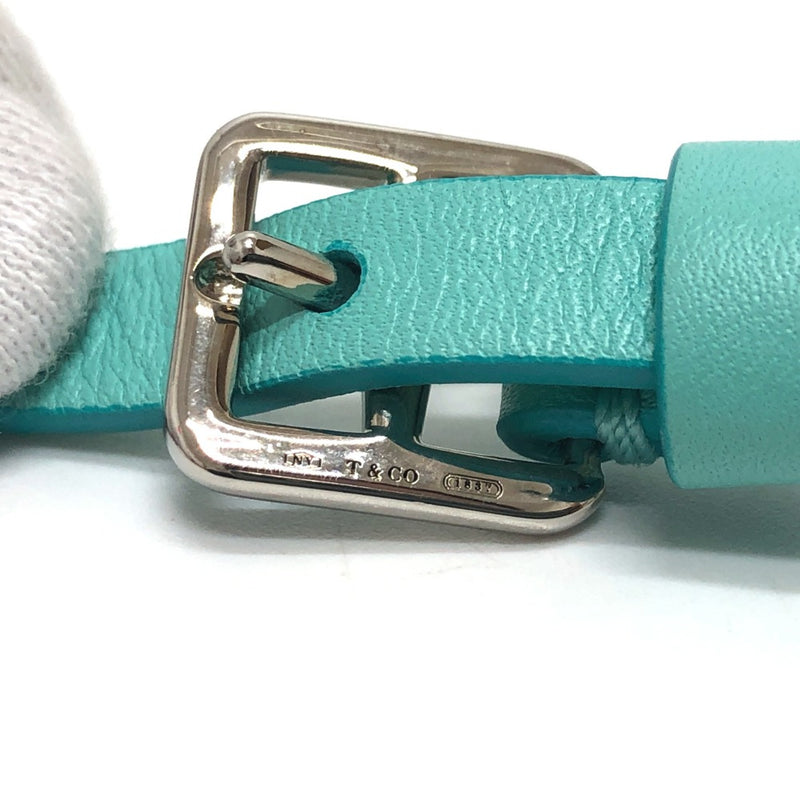 Tiffany Blue Leather Shoulder Bag (Pre-Owned)